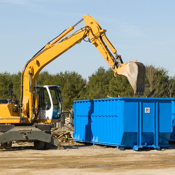 are there any restrictions on where a residential dumpster can be placed in Marion Minnesota